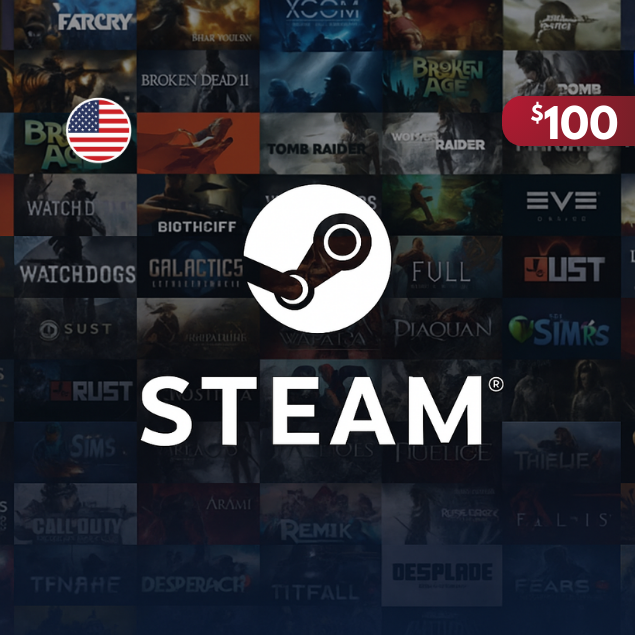 Gift Card 100$ Steam USD